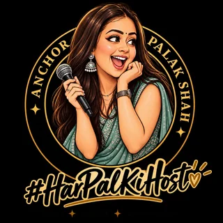 Anchor Palak Shah — #HarPalKiHost logo
